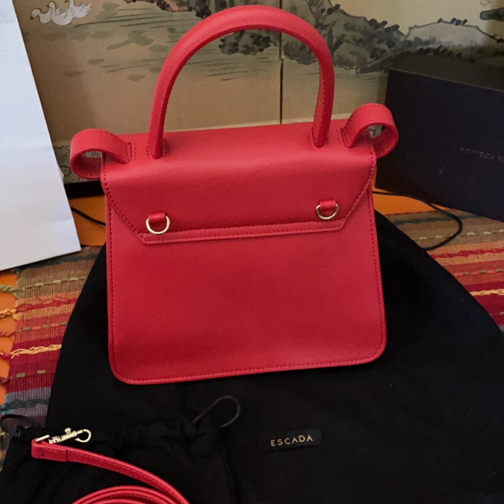 Escada Red cute sling bag Authentic with dust bag - Picture 10 of 16